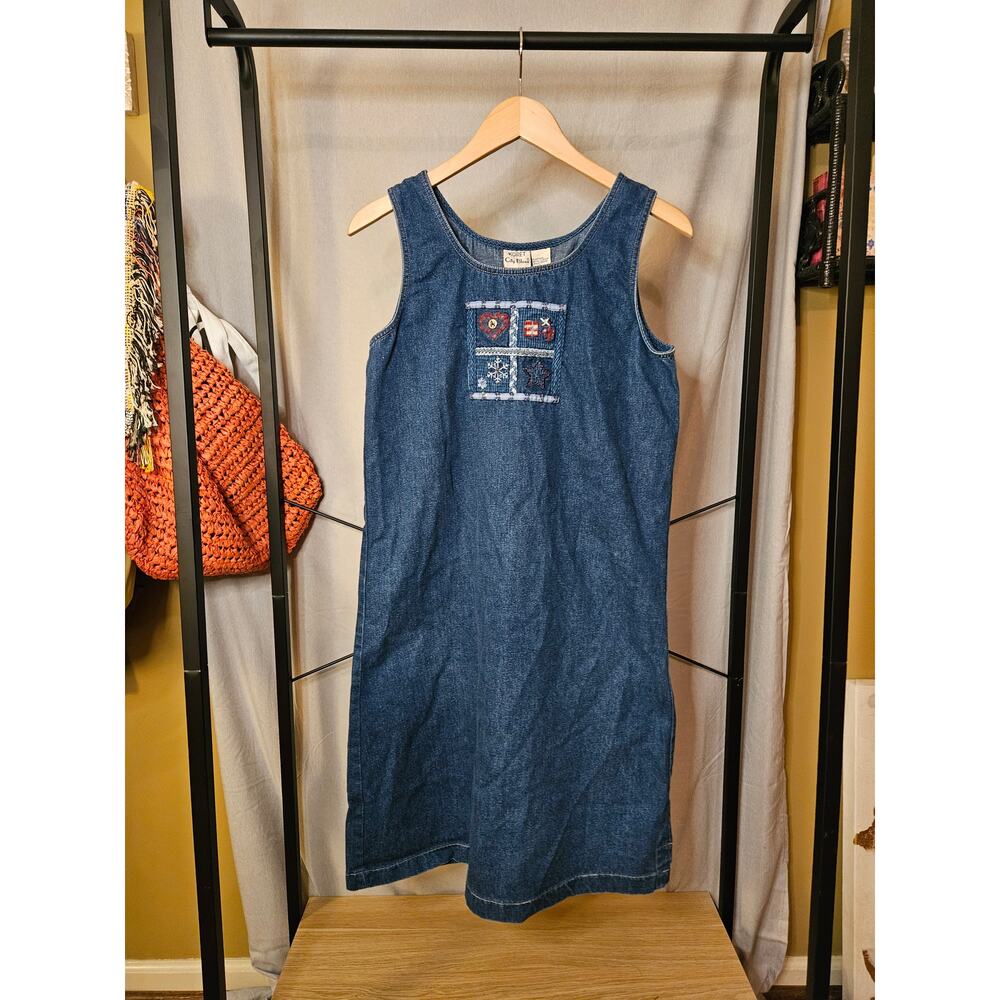 Vintage Koret City Blues Sleeveless Denim Dress – Size Small
